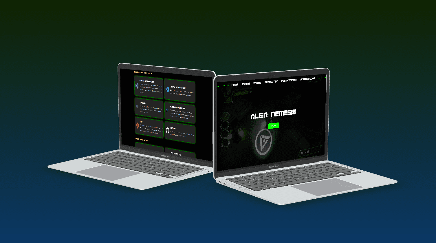 Thumbnail for Alien: Nemesis website project.